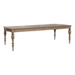 Pemberly Row Contemporary Leg Dining Table in Flax Seed Finish