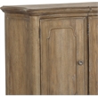 Pemberly Row Contemporary Solid Hardwood 4-Door Buffet in Flax Seed Finish