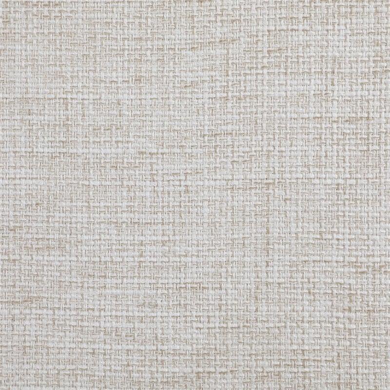 Pemberly Row Dining Chair with Linen White Fabric and Medium Oak Wood