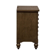 Pemberly Row Bedside Chest with AC and USB Charging Station in Dusty Taupe