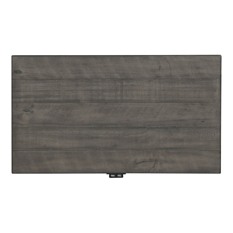 Pemberly Row Contemporary Distressed 2 Drawer Nightstand in White