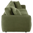 Pemberly Row Chenille Upholstered Modular Lounge Sofa in Green