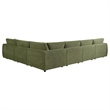 Pemberly Row 6-Piece Chenille Upholstered Modular Sectional Sofa in Green