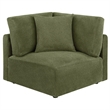 Pemberly Row 6-Piece Chenille Upholstered Modular Sectional Sofa in Green