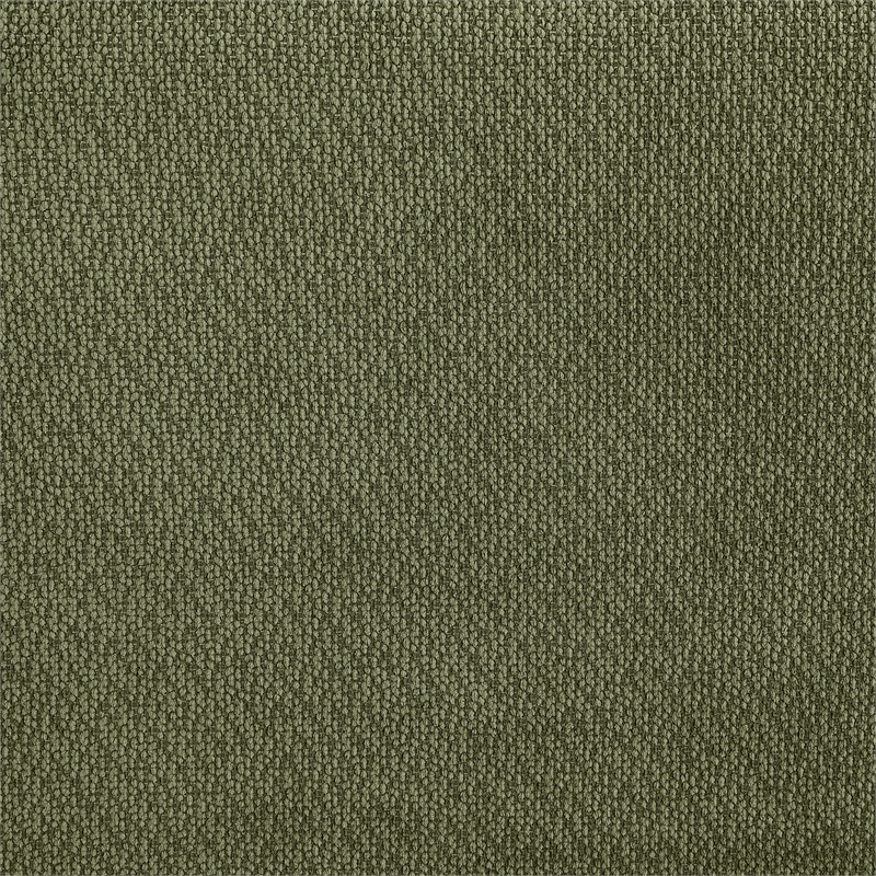 Pemberly Row Chenille Upholstered Modular Armless Chair in Green