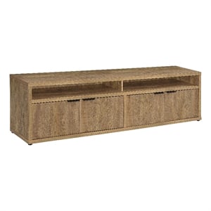 Pemberly Row 79&quot 4-Door Engineered Wood TV Stand Media Console in Mango