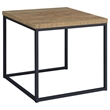 Pemberly Row 3-Piece Engineered Wood Coffee Table Set in Mango and Black