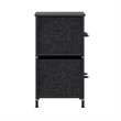 Pemberly Row 5 Drawer Dresser with Black Wood Top and Black Iron Frame