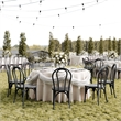 Pemberly Row Indoor/Outdoor Commercial Grade Resin Thonet Style Chair in Black