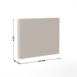 Pemberly Row Upholstered Twin Headboard with 2 Power Outlets & USB Ports - Beige