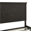Pemberly Row Solid Wood King Platform Bed Frame with Headboard in Dark Gray