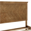 Pemberly Row Solid Wood Queen Platform Bed Frame with Headboard in Light Brown