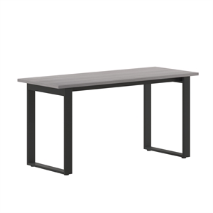 Pemberly Row 60x24 Conference Table with Laminate Top & U-Frame Base in Gray Oak
