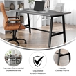 Pemberly Row 60x30 Conference Table with Laminate Top & A-Frame Base in Gray Oak