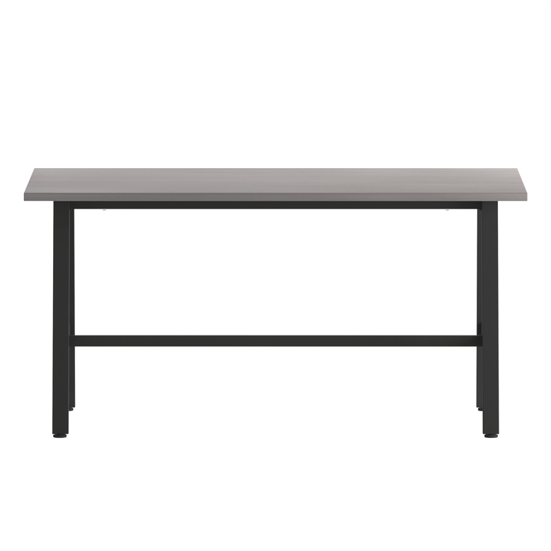 Pemberly Row 60x30 Conference Table with Laminate Top & A-Frame Base in Gray Oak