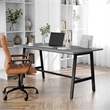 Pemberly Row 60x30 Conference Table with Laminate Top & A-Frame Base in Gray Oak
