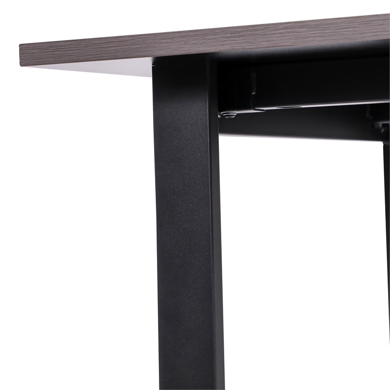 Pemberly Row 60x30 Conference Table with Laminate Top & U-Frame Base in Gray Oak