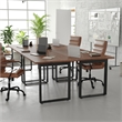 Pemberly Row 60x30 Conference Table with Laminate Top and U-Frame Base in Walnut