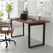 Pemberly Row 60x30 Conference Table with Laminate Top and U-Frame Base in Walnut