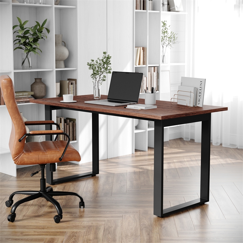 Pemberly Row 60x30 Conference Table with Laminate Top and U-Frame Base in Walnut