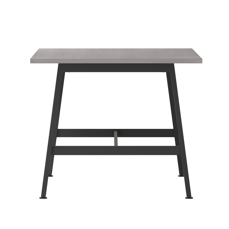Pemberly Row 72x36 Conference Table with Laminate Top & A-Frame Base in Gray Oak