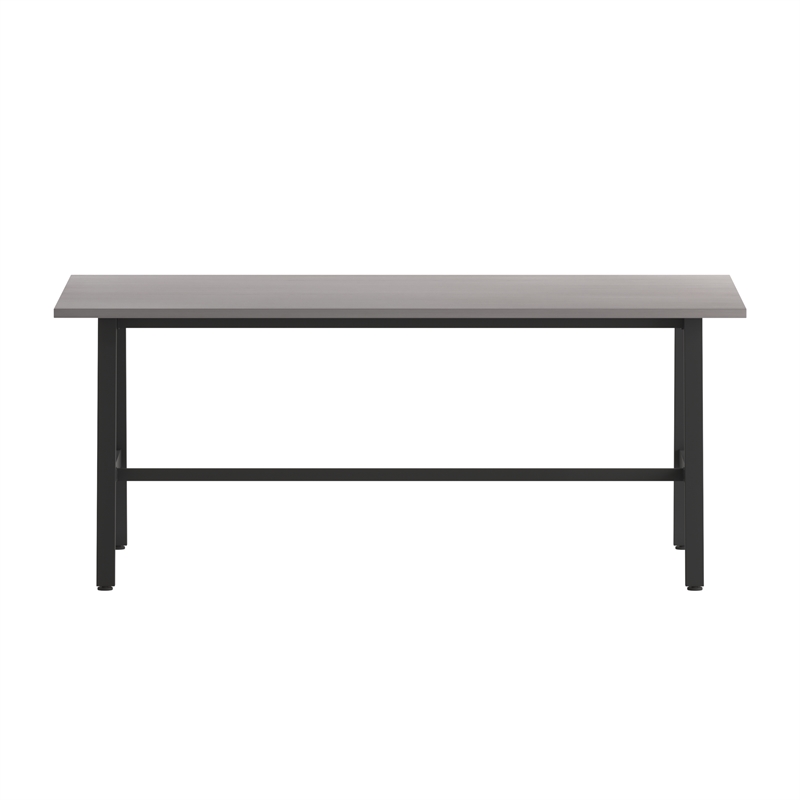 Pemberly Row 72x36 Conference Table with Laminate Top & A-Frame Base in Gray Oak