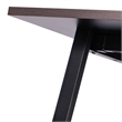 Pemberly Row 72x36 Conference Table with Laminate Top & A-Frame Base in Gray Oak