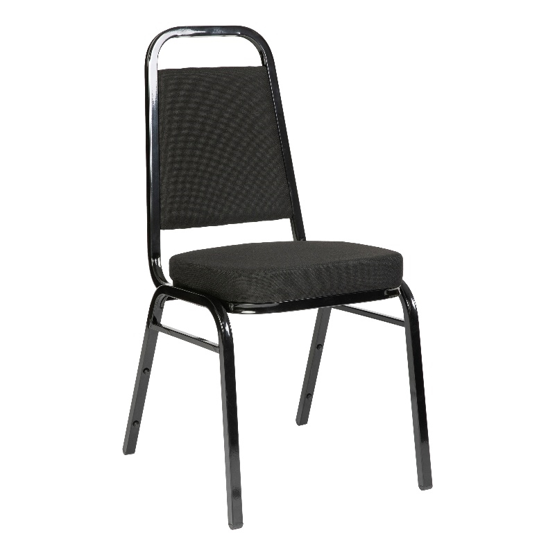 Pemberly Row Trapezoidal Back Banquet Stack Chair with 2.5