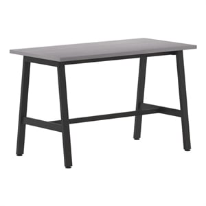 Pemberly Row 48x24 Conference Table with Laminate Top & A-Frame Base in Gray Oak