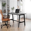 Pemberly Row 48x24 Conference Table with Laminate Top & A-Frame Base in Gray Oak