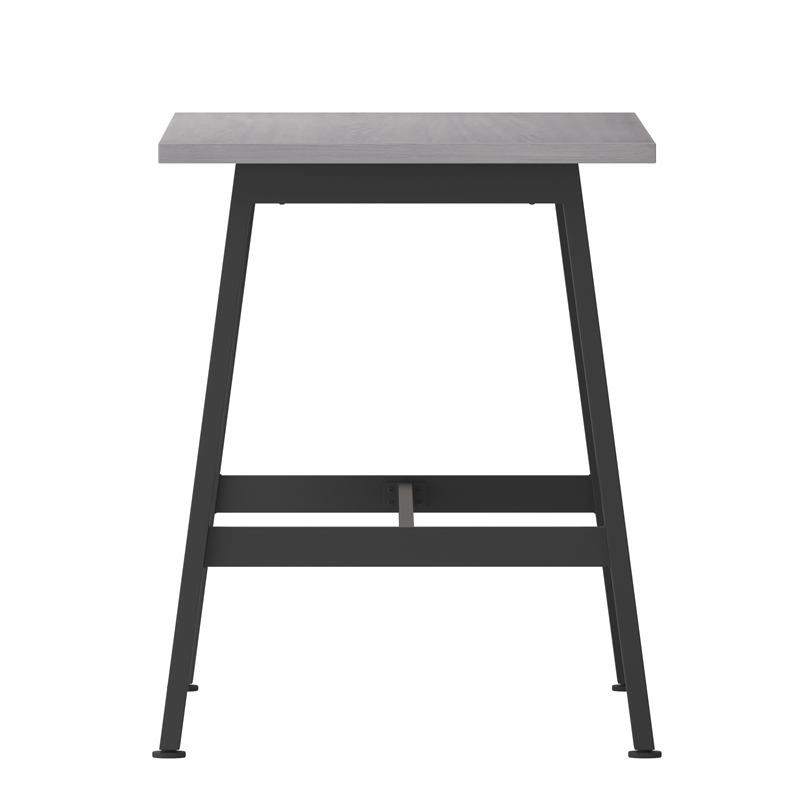 Pemberly Row 48x24 Conference Table with Laminate Top & A-Frame Base in Gray Oak