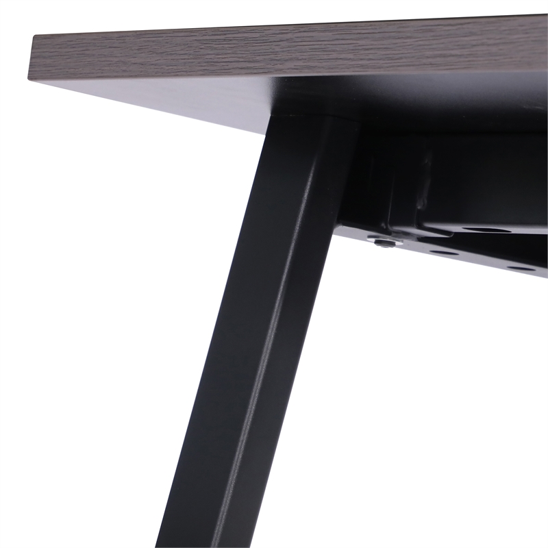 Pemberly Row 48x24 Conference Table with Laminate Top & A-Frame Base in Gray Oak