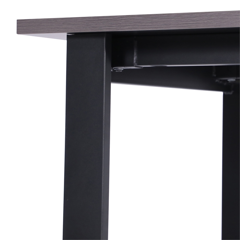 Pemberly Row 48x24 Conference Table with Laminate Top & U-Frame Base in Gray Oak