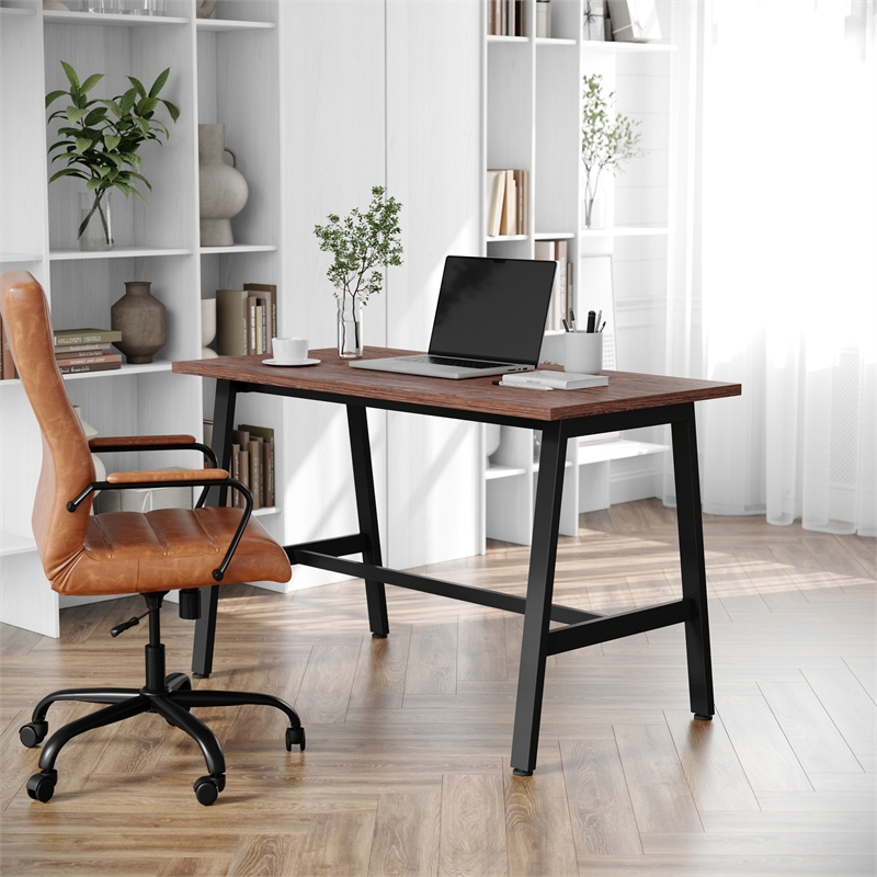 Pemberly Row 48x24 Conference Table with Laminate Top and A-Frame Base in Walnut