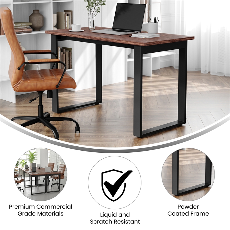 Pemberly Row 48x24 Conference Table with Laminate Top and U-Frame Base in Walnut