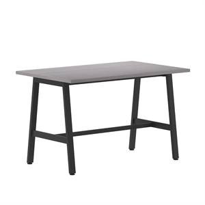 Pemberly Row 48x30 Conference Table with Laminate Top & A-Frame Base in Gray Oak