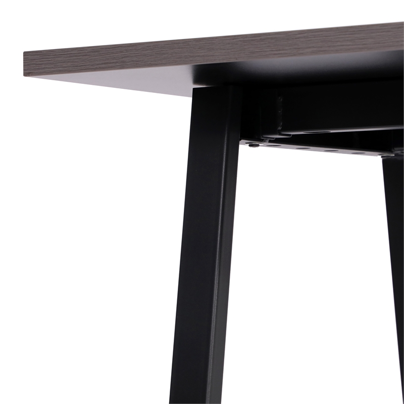 Pemberly Row 48x30 Conference Table with Laminate Top & A-Frame Base in Gray Oak