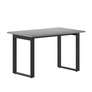 Pemberly Row 48x30 Conference Table with Laminate Top & U-Frame Base in Gray Oak