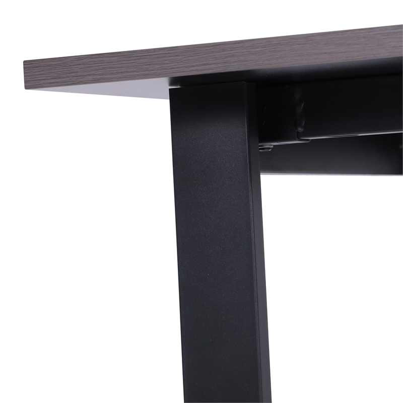 Pemberly Row 48x30 Conference Table with Laminate Top & U-Frame Base in Gray Oak
