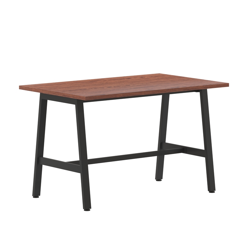 Pemberly Row 48x30 Conference Table with Laminate Top and A-Frame Base in Walnut