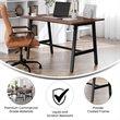 Pemberly Row 48x30 Conference Table with Laminate Top and A-Frame Base in Walnut