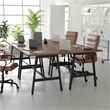 Pemberly Row 48x30 Conference Table with Laminate Top and A-Frame Base in Walnut