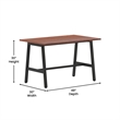Pemberly Row 48x30 Conference Table with Laminate Top and A-Frame Base in Walnut
