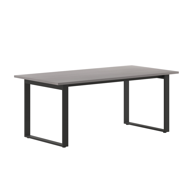Pemberly Row 72x36 Conference Table with Laminate Top & U-Frame Base in Gray Oak