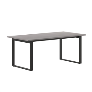 Pemberly Row 72x36 Conference Table with Laminate Top & U-Frame Base in Gray Oak