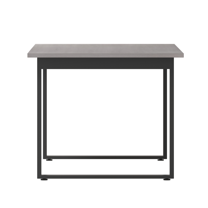 Pemberly Row 72x36 Conference Table with Laminate Top & U-Frame Base in Gray Oak