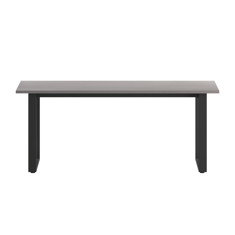 Pemberly Row 72x36 Conference Table with Laminate Top & U-Frame Base in Gray Oak