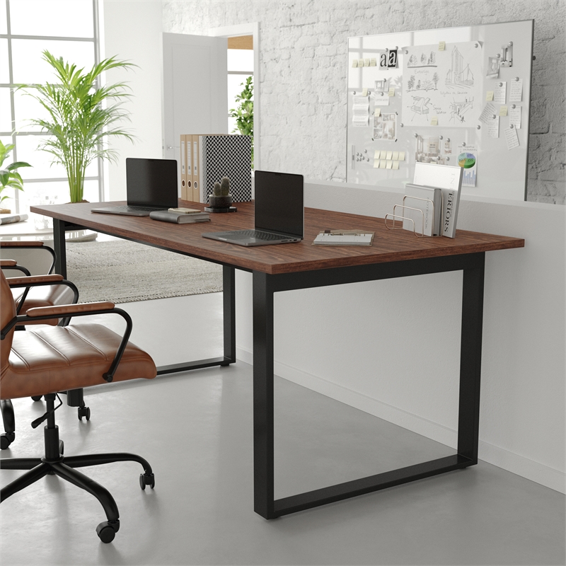 Pemberly Row 72x36 Conference Table with Laminate Top and U-Frame Base in Walnut