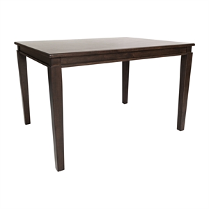 Pemberly Row Solid Wood 47&quot Dining Table for 4 in Wenge Matte Finish