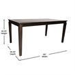 Pemberly Row Solid Wood 60